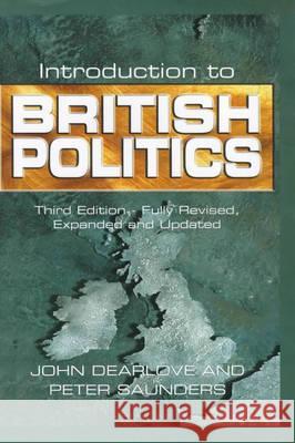Introduction to British Politics John Dearlove 9780745620961  - książka