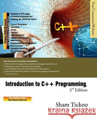 Introduction to C++ Programming, 2nd Edition Prof Sham Tickoo Purdu 9781942689386 Cadcim Technologies - książka