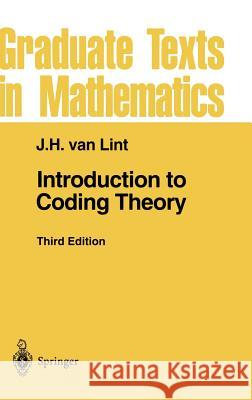 Introduction to Coding Theory J. H. Va Jacobus Hendricus Van Lint 9783540641339 Springer - książka