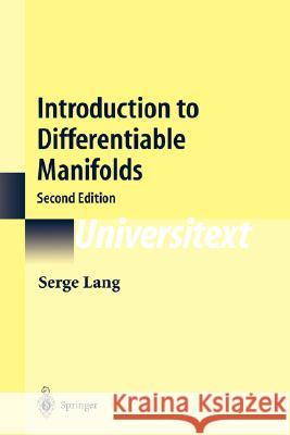 Introduction to Differentiable Manifolds Serge Lang 9780387954776 Springer - książka