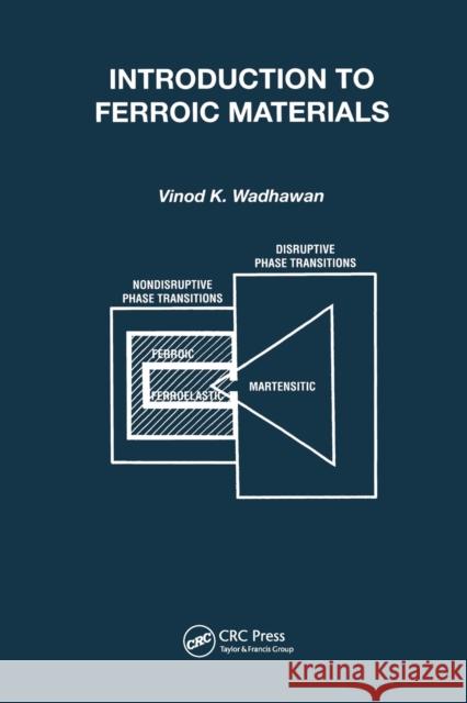 Introduction to Ferroic Materials Vinod Wadhawan 9780367397807 CRC Press - książka