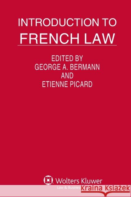 Introduction to French Law Picard E Picard G Bermann 9789041140005 Kluwer Law International - książka