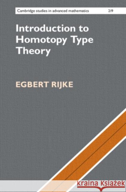 Introduction to Homotopy Type Theory Egbert (The Johns Hopkins University, Maryland) Rijke 9781108844161 Cambridge University Press - książka