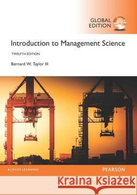 Introduction to Management Science, Global Edition Bernard, III Taylor 9781292092911  - książka