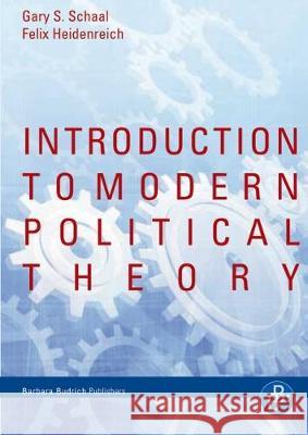 Introduction to Modern Political Theory Schaal 9783866490956 Barbara Budrich - książka