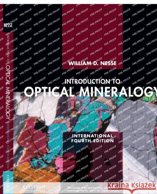 Introduction to Optical Mineralogy Nesse, William; 0; 0 9780199846283 OUP USA - książka