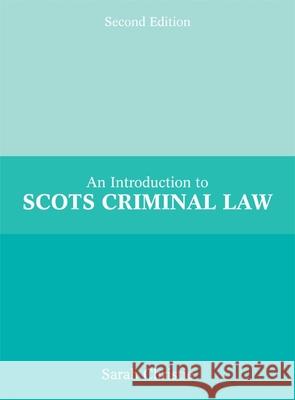 Introduction to Scots Criminal Law Sarah Christie 9781845860837 Dundee University Press Ltd - książka