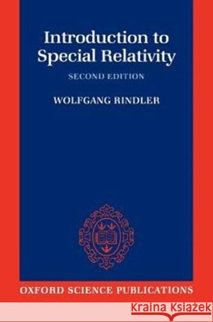 Introduction to Special Relativity Wolfgang Rindler 9780198539520  - książka