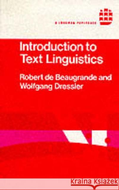 Introduction to Text Linguistics  9780582554856  - książka