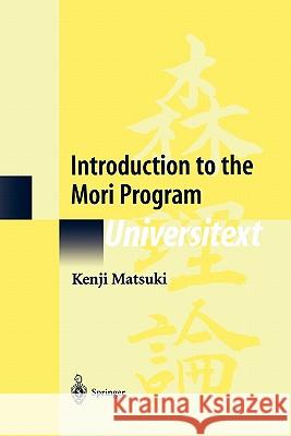 Introduction to the Mori Program Kenji Matsuki 9781441931252 Springer - książka