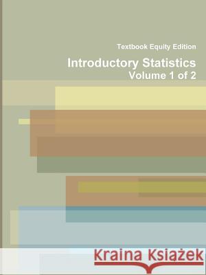 Introductory Statistics Textbook Equity Edition 9781304891648 Lulu.com - książka