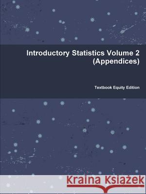 Introductory Statistics Volume 2 Textbook Equity Edition 9781304892959 Lulu.com - książka