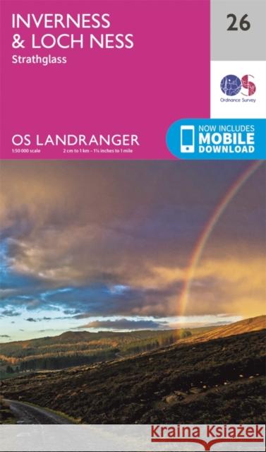 Inverness & Loch Ness, Strathglass Ordnance Survey 9780319261248 Ordnance Survey - książka