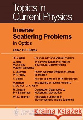 Inverse Scattering Problems in Optics H. P. Baltes R. Jost 9783642814747 Springer - książka