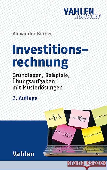 Investitionsrechnung Burger, Alexander 9783800673797 Vahlen - książka