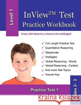 Inview (Tm) Test Practice Workbook Gifted and Talented Test Editors 9781725028708 Createspace Independent Publishing Platform - książka