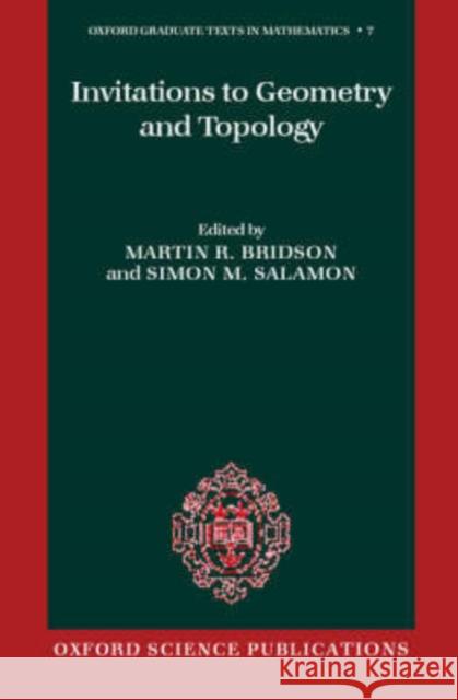 Invitations to Geometry and Topology  Bridson 9780198507727  - książka