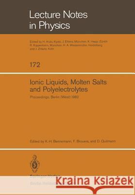 Ionic Liquids, Molten Salts, and Polyelectrolytes: Proceedings of the International Conference Held in Berlin (West), June 22-25, 1982 Bennemann, K. -H 9783540119524 Springer - książka