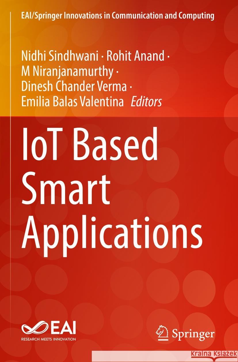 IoT Based Smart Applications 9783031045264 Springer International Publishing - książka
