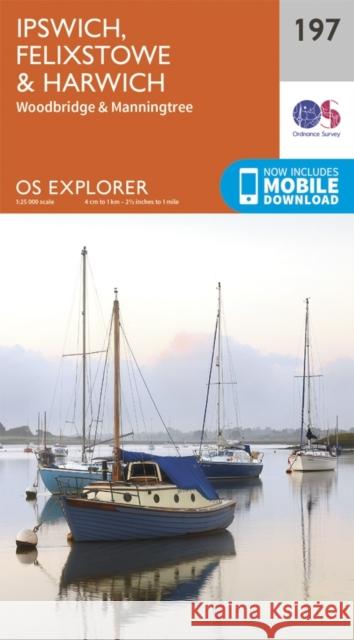 Ipswich, Felixstowe and Harwich Ordnance Survey 9780319243909 Ordnance Survey - książka