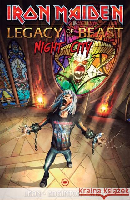 Iron Maiden Legacy Of The Beast Volume 2: Night City Llexi Leon, Ian Edginton, Kevin West 9781947784178 Heavy Metal Magazine - książka