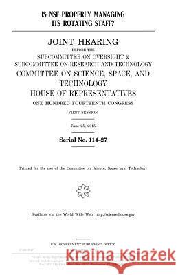 Is NSF properly managing its rotating staff? Representatives, United States House of 9781981399499 Createspace Independent Publishing Platform - książka
