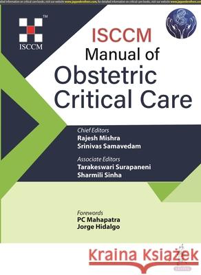 ISCCM Manual of Obstetric Critical Care Sharmili Sinha 9789356961920 Jaypee Brothers Medical Publishers - książka