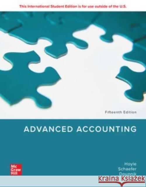 ISE Advanced Accounting HOYLE 9781266266461 McGraw-Hill Education - książka