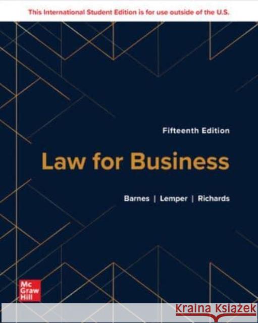 ISE Law for Business  BARNES 9781266084010 McGraw-Hill Education - książka