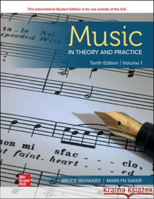 ISE Music in Theory and Practice Volume 1 Marilyn Saker 9781260571028 McGraw-Hill Education - książka