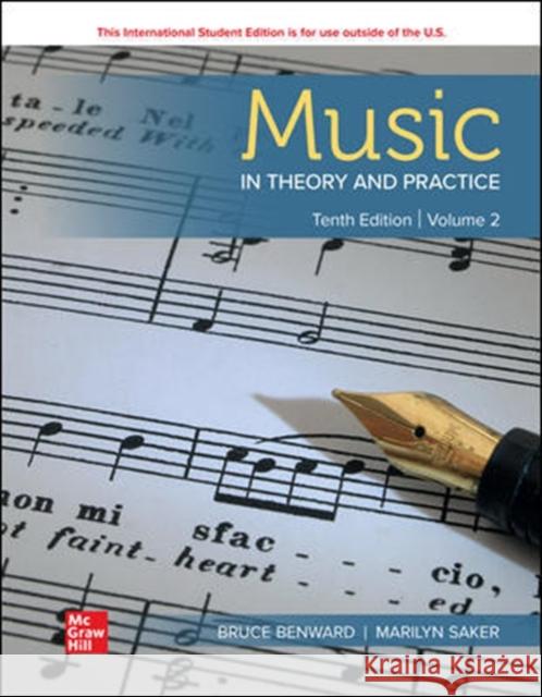 ISE Music in Theory and Practice Volume 2 Marilyn Saker 9781260571035 McGraw-Hill Education - książka