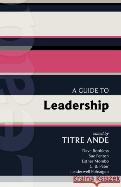 Isg 43 a Guide to Leadership Ande, Titre 9780281062072 Society for Promoting Christian Knowledge - książka