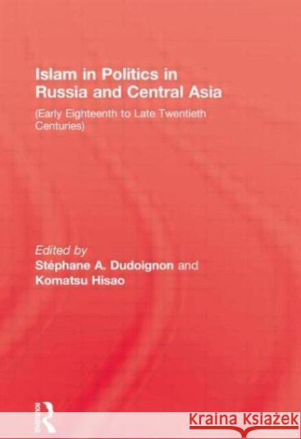 Islam In Politics In Russia  9780710307675 KEGAN PAUL - książka