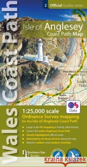 Isle of Anglesey Coast Path Map: 1:25,000 scale Ordnance Survey mapping for the entire Isle of Anglesey Coast Path    9781908632593 Northern Eye Books - książka