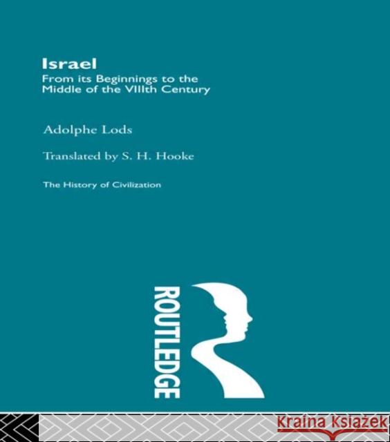 Israel Adolphe Lods Adolphe Lods  9780415155960 Taylor & Francis - książka