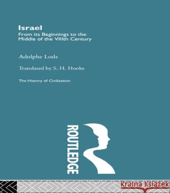 Israel Adolphe Lods 9780415757096 Routledge - książka