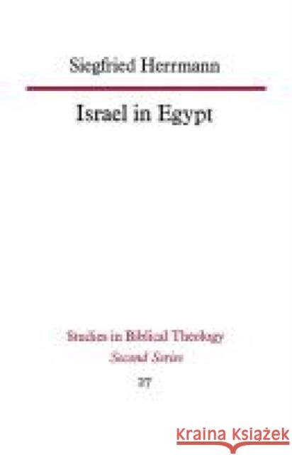 Israel in Egypt Siegfried Herrmann 9780334051664 SCM Press - książka