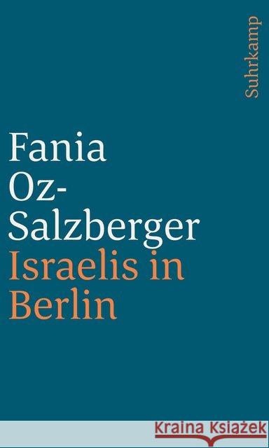 Israelis in Berlin Oz-Salzberger, Fania 9783633241170 Jüdischer Verlag im Suhrkamp Verlag - książka