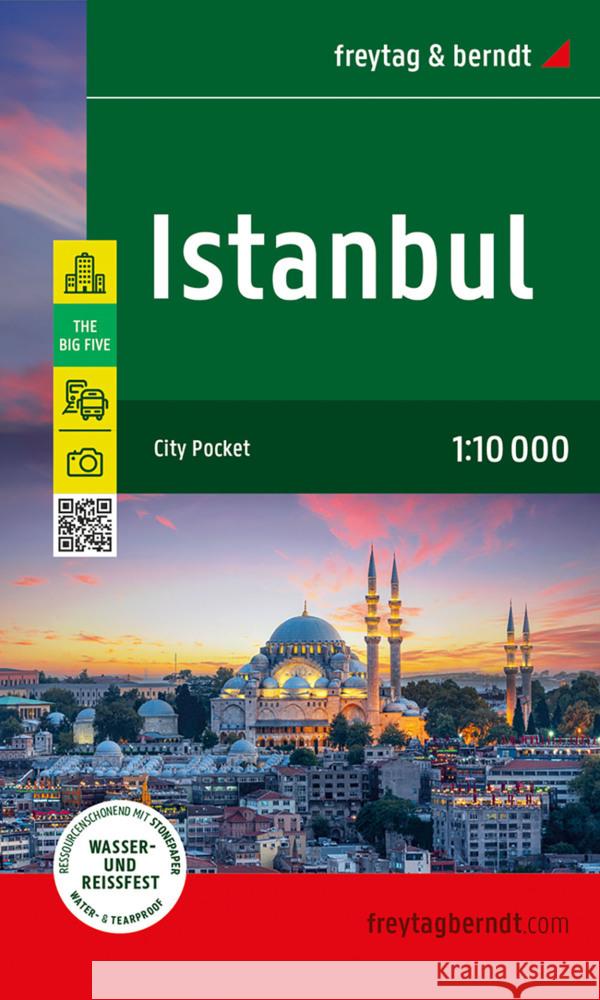 Istanbul City Map: 1:10,000 scale  9783707922646 Freytag-Berndt - książka