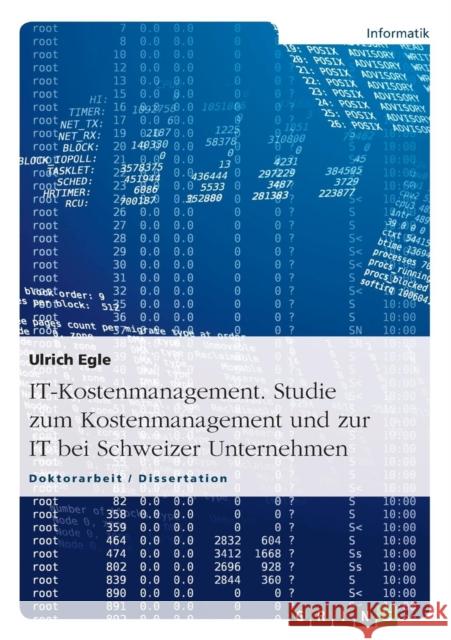 IT-Kostenmanagement. Studie zum Kostenmanagement und zur IT bei Schweizer Unternehmen Ulrich Egle 9783640305322 Grin Verlag - książka