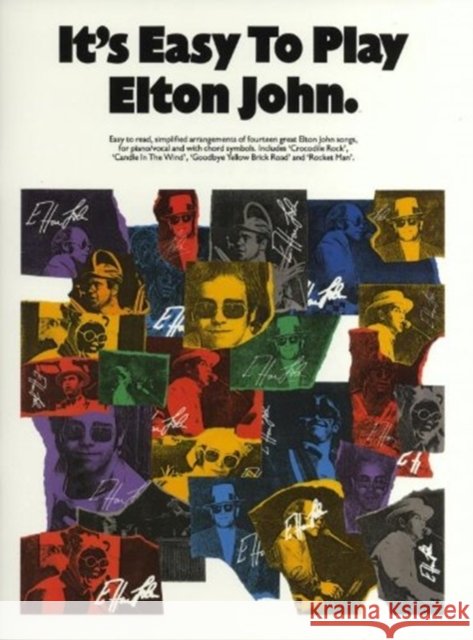 It's Easy To Play Elton John Sir Elton John 9780711908093 Hal Leonard Europe Limited - książka