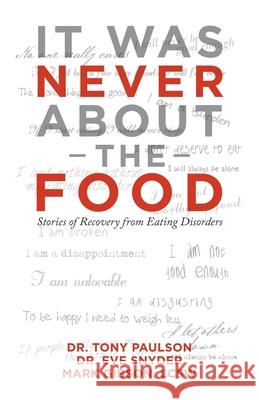 It Was Never About the Food: Stories of Recovery from Eating Disorders Tony Paulson Eve Snyder Mark Gibso 9781532089558 iUniverse - książka