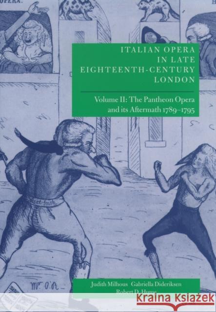 Italian Opera in Late Eighteenth-Century London: Volume 2: The Pantheon Opera and Its Aftermath 1789-1795 Milhous, Judith 9780198167167 OXFORD UNIVERSITY PRESS - książka