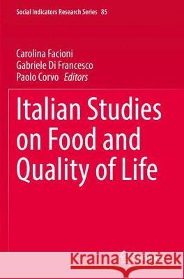 Italian Studies on Food and Quality of Life  9783030978082 Springer International Publishing - książka