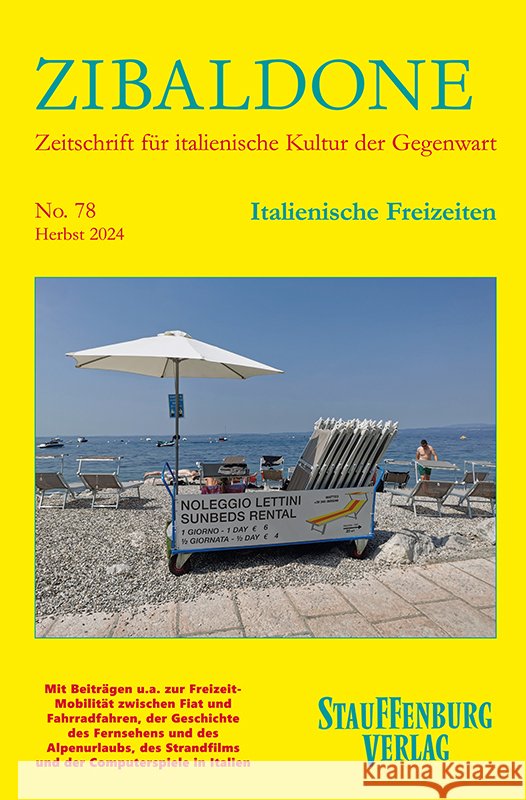 Italienische Freizeiten  9783958097216 Stauffenburg Direktbezug - książka