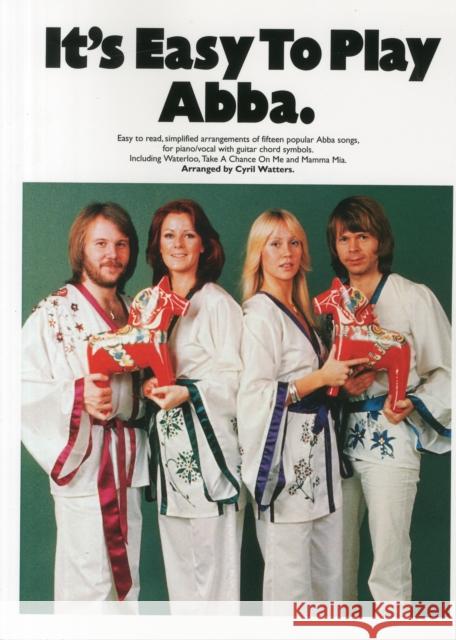 It's Easy To Play Abba Cyril Watters 9780711903401 Hal Leonard Europe Limited - książka