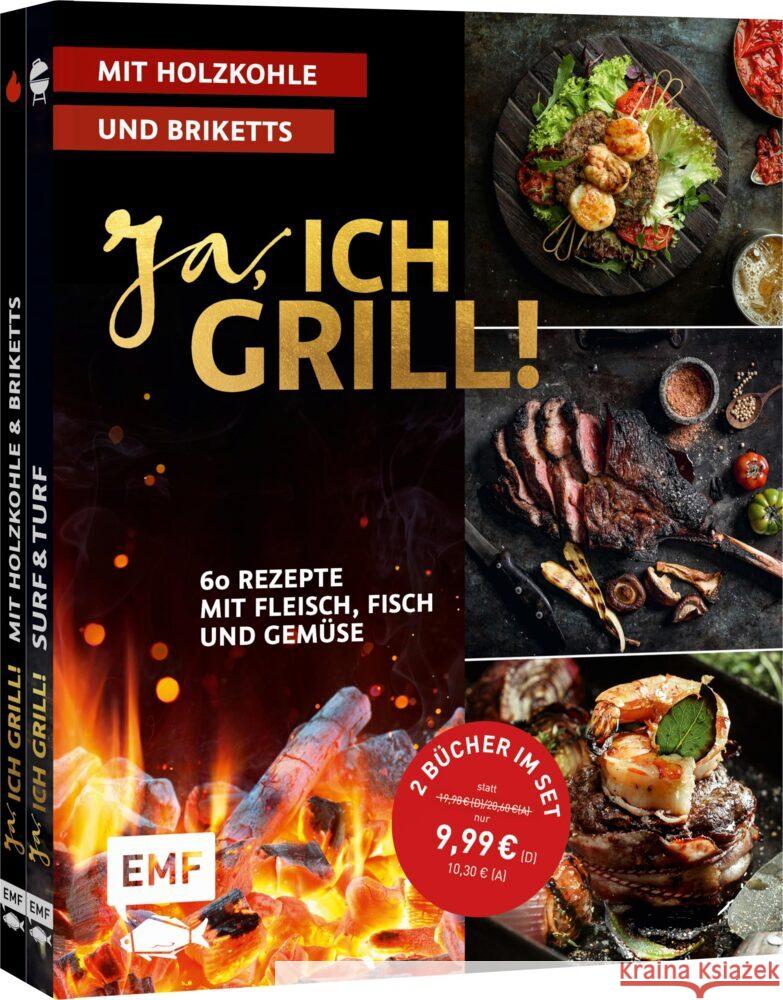 Ja, ich grill! - Mit Holzkohle und Briketts: Doppelt gut - 2 Bücher im Set Schmelich, Guido, Fütterer, Mora, Brand, Christoph 9783745922899 Edition Michael Fischer - książka