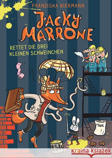 Jacky Marrone rettet die drei kleinen Schweinchen Biermann, Franziska 9783423762410 DTV - książka