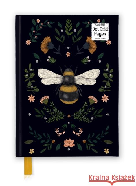 Jade Mosinski: Bee (Foiled Dot Grid Journal) Flame Tree Studio 9781835626290 Flame Tree Gift - książka