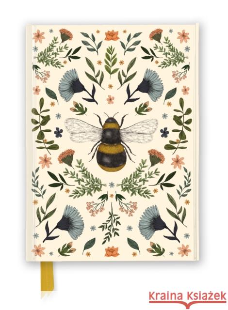 Jade Mosinski: Botanical Bee (Foiled Journal) Flame Tree Studio 9781835625415 Flame Tree Gift - książka